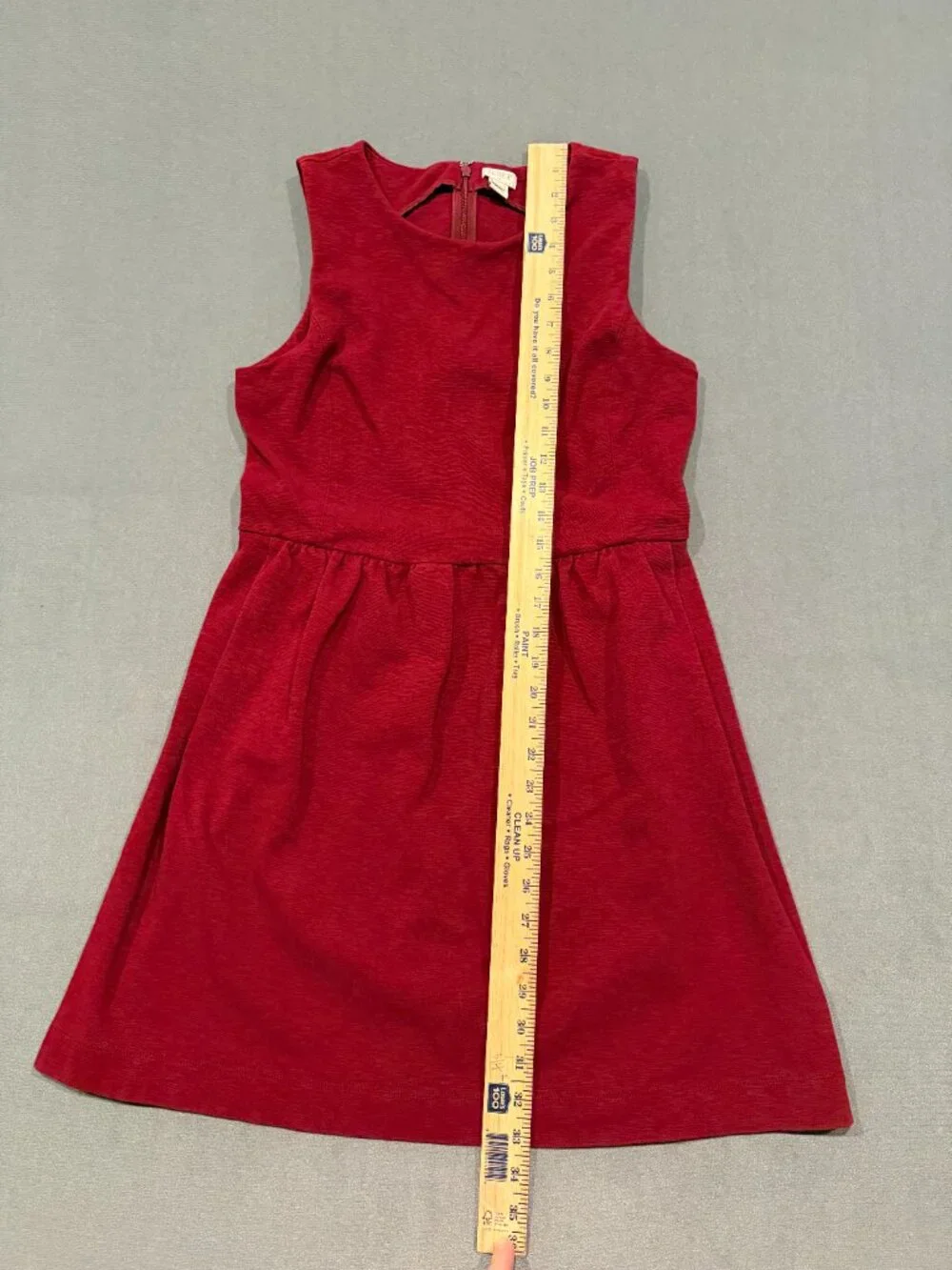 J.Crew Women’s Medium Red Cotton Fit & Flare A-Line Sleeveless Dress